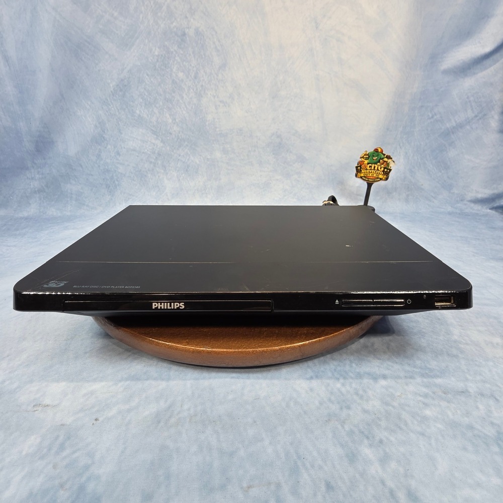 Philips BDP2185/F7 Blu-ray DVD Player 3D WiFi HDMI USB Black 1080p Tested